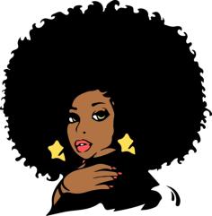 Afro Women 6 Simple Sketch Svg Vector, Free Vectors File